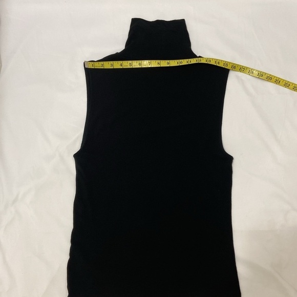 Vince, Women’s Black,Turtleneck, Armhole T-Shirt.Size-Large - Picture 3 of 10